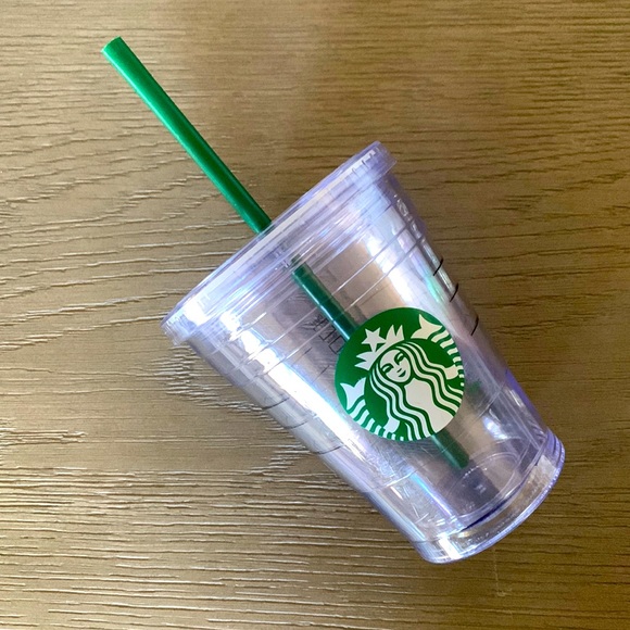 Starbucks clear plastic cold cup. Great for iced coffee or cold brew! - Picture 1 of 5